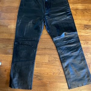 Men’s genuine leather pants...the Gap